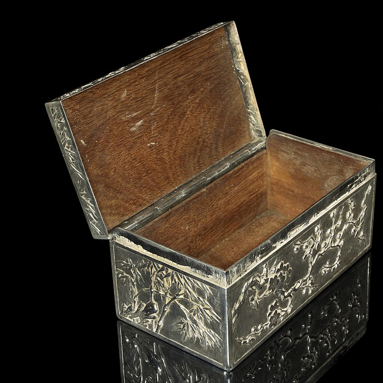Silver jewelry box, China, early 20th Century
