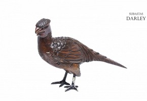 Carved oak pheasant, Germany, late 19th century