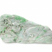 Montaña de jadeita tallada, s.XX