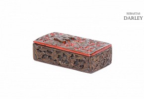 An antique scale with a lacquered box, Persia, 19th century