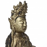 A bronze figure of Buddha, Ming Dynasty (1368-1644)