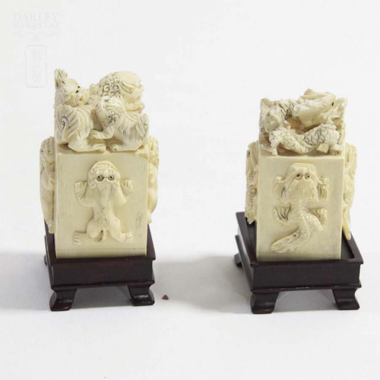Ivory Chinese Seals - 6