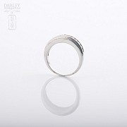 Ring in sterling silver, 925m / m, with rhodium. - 1