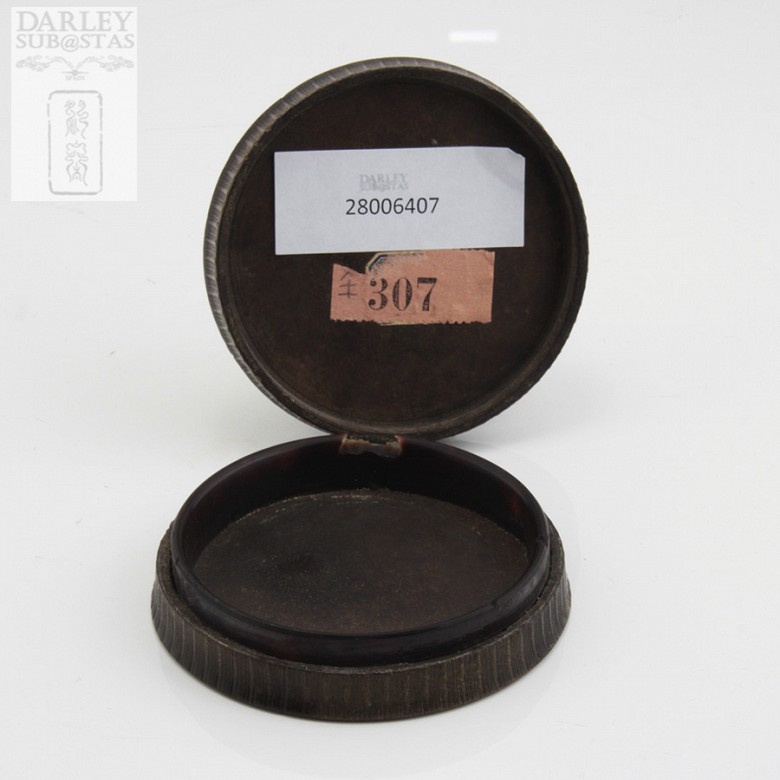Caja para sellos-cuerno de rinoceronte, S.XIX - 3