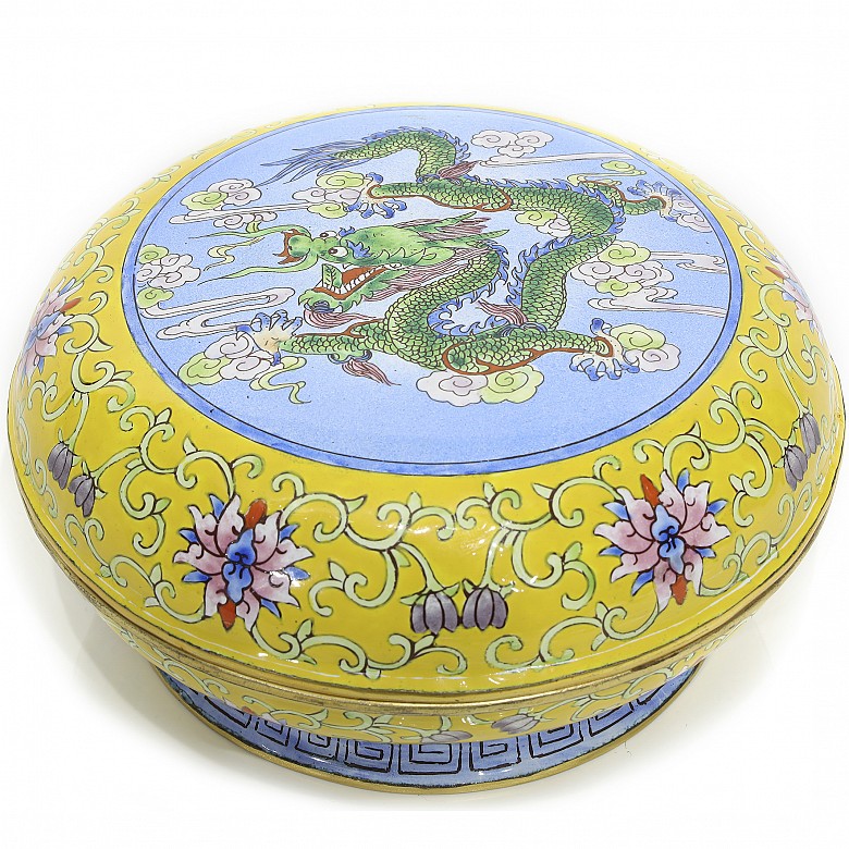 Gran caja de esmalte de Pekín, S.XX