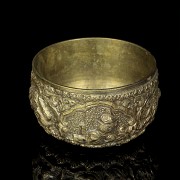 Bowl with reliefs, Tibet, 20th century