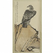 Pintura china con firma Xu Beihong 
