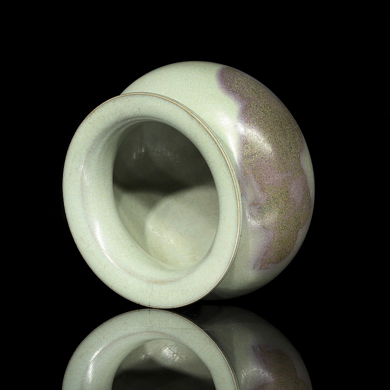 Incensario de cerámica vidriada, estilo Junyao, S.XX