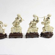 Four great ivory warriors - 4