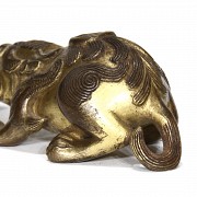 Perro de bronce dorado, s.XX