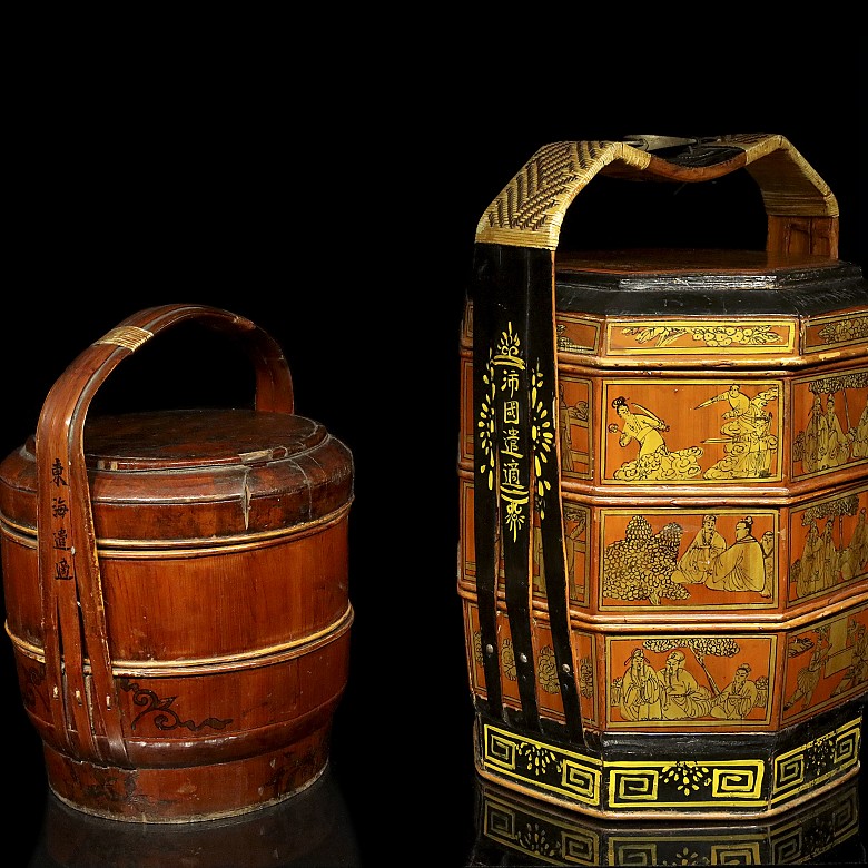 Two wedding baskets, China, 20th century - 1