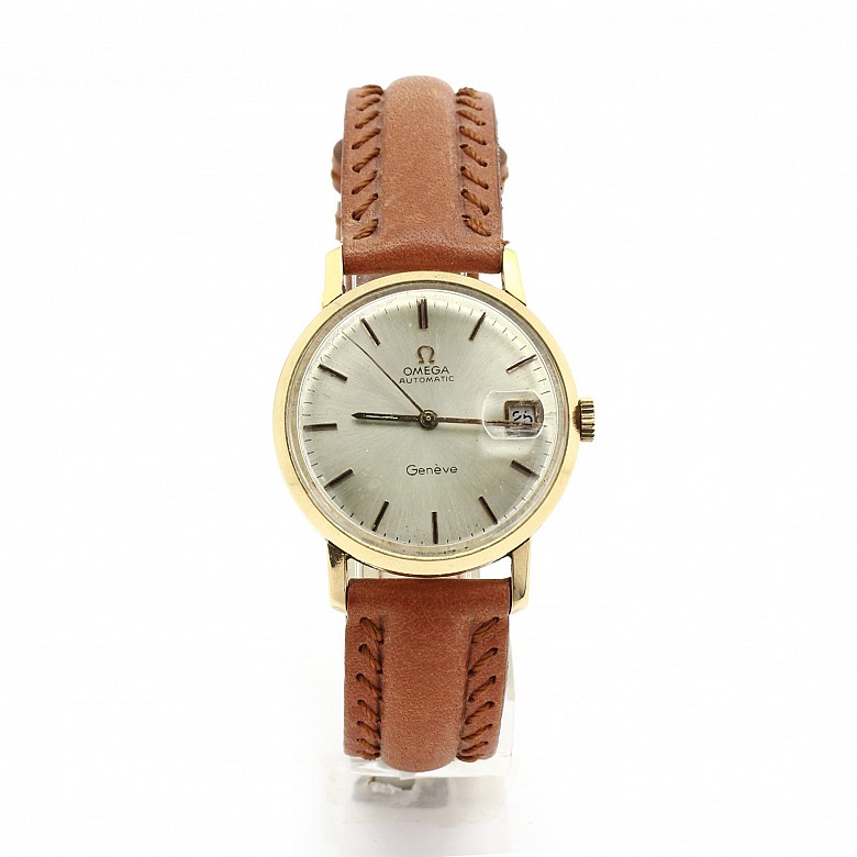18k gold Omega Geneve wristwatch, 1960s