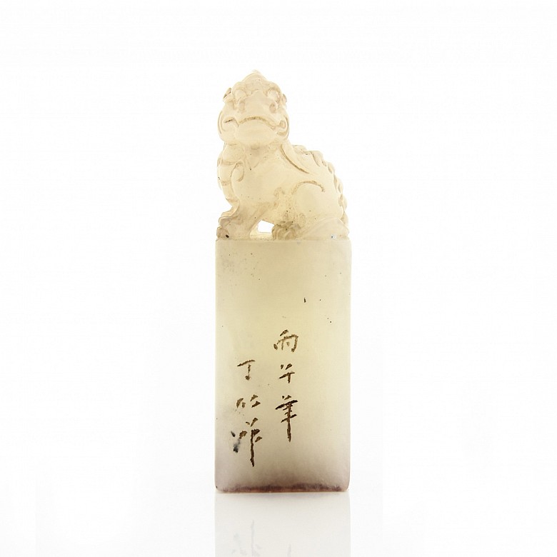 Chinese jade seal, 19th century