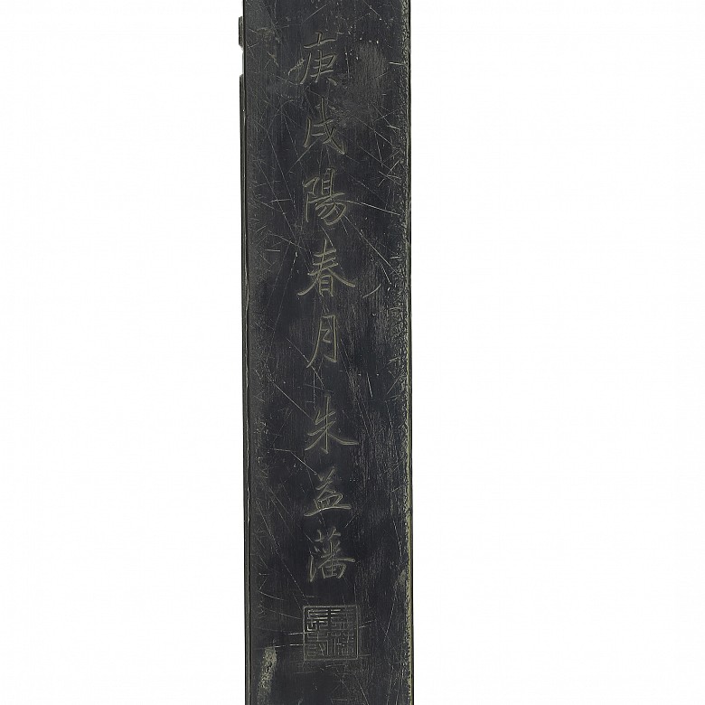 Piedra para pintar, China, dinastía Qing