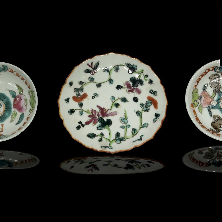 Porcelain enameled set, China, 19th - 20th century
