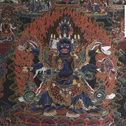 Thangka tibetano de seda 