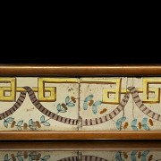 Conjunto de cinco piezas azulejos, s.XVIII - XIX