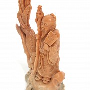 Chinese carved coral 