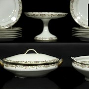 Vajilla de porcelana, Limoges, S.XX