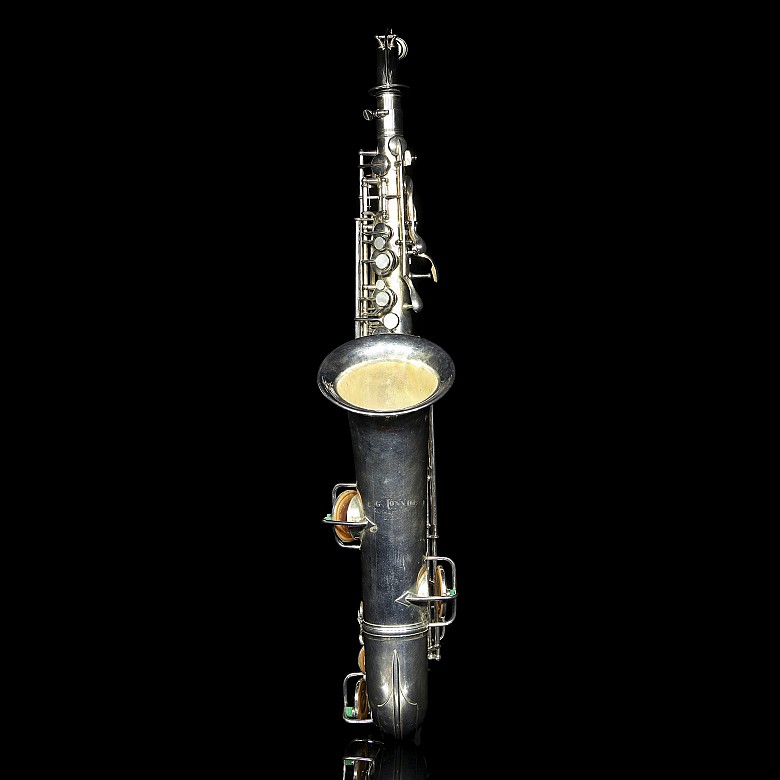 Saxofón alto, marca Conn, ca 1920 - 4