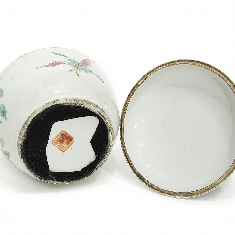 Porcelain Tibor, famille rose, 19th Century - 4
