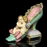 German porcelain enameled shoe - 5
