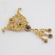 Faller dressing Sapphire blue and gold - 9