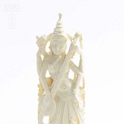 Thai dancer in ivory - 5
