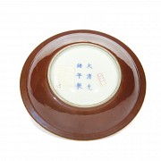 Plato de porcelana, Dinastía Qing, s.XIX