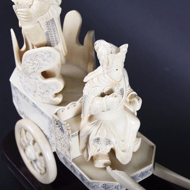 Two extraordinary carts ivory - 7