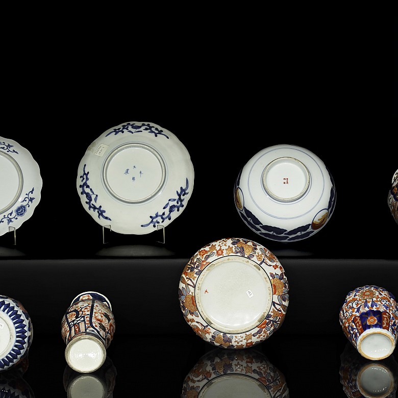 Grupo de porcelana japonesa Imari - 6