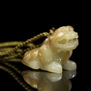 Figura de león protector de jade, dinastía Han del este - 2