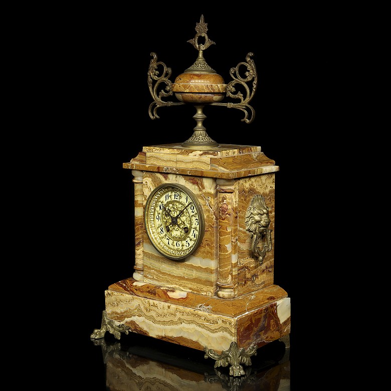 Egyptian onyx clock, Napoleon III, 19th c. - 6