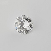 Diamante natural, talla brillante, color G, pureza VVS2, de peso  1.11 cts , - 1