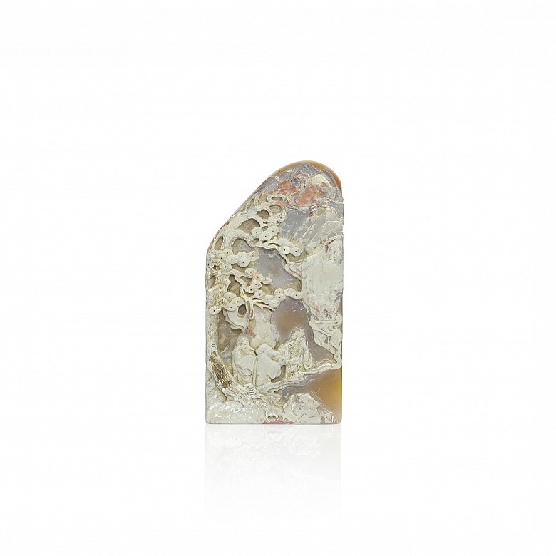 Chinese agate stamp, 20th century
